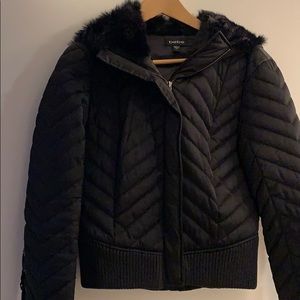 Black Bebe Bomber Jacket
